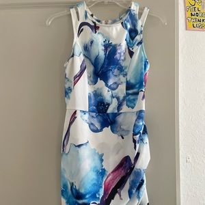 (SOLD) Watercolor Flower Dress